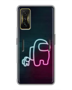 Чохол для Xiaomi POCO F4 GT з картинкою «Among Us неон-арт»