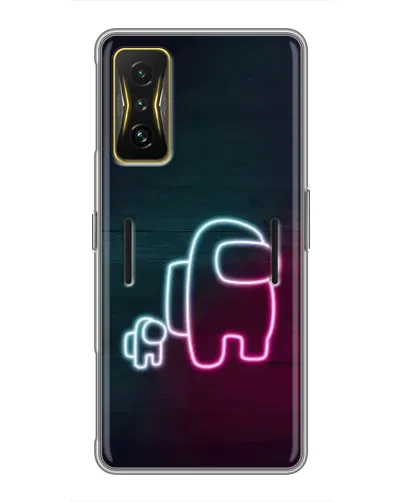 Чохол для Xiaomi POCO F4 GT з картинкою «Among Us неон-арт»