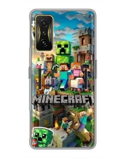 Чохол для Xiaomi POCO F4 GT з картинкою «Замок Minecraft»
