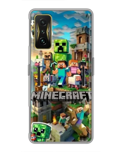 Чохол для Xiaomi POCO F4 GT з картинкою «Замок Minecraft»