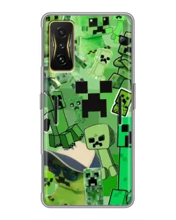 Чохол для Xiaomi POCO F4 GT з картинкою «Кріпери Minecraft»