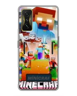Чохол для Xiaomi POCO F4 GT з картинкою «Minecraft герої гри»