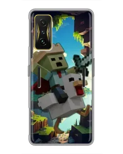 Чохол для Xiaomi POCO F4 GT з картинкою «Стів та гусь»