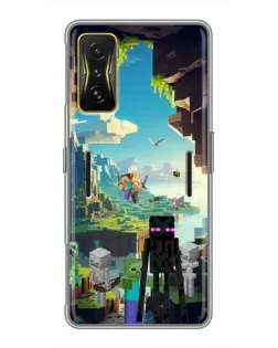 Чохол для Xiaomi POCO F4 GT з картинкою «Ендермен у лісі»
