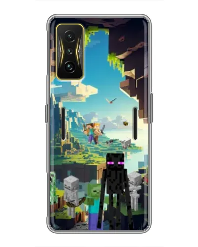 Чохол для Xiaomi POCO F4 GT з картинкою «Ендермен у лісі»