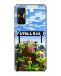 Чохол для Xiaomi POCO F4 GT з картинкою «Minecraft класичний світ»