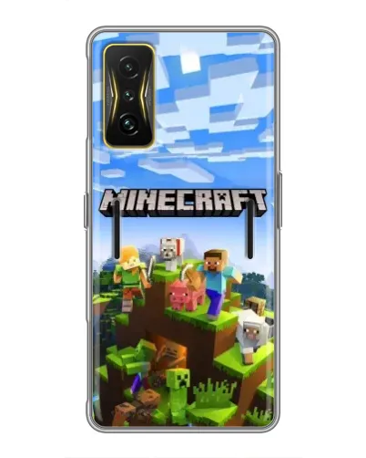 Чохол для Xiaomi POCO F4 GT з картинкою «Minecraft класичний світ»
