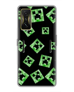 Чохол для Xiaomi POCO F4 GT з картинкою «Паттерн з кріперами»