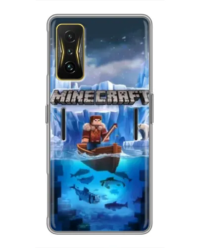 Чохол для Xiaomi POCO F4 GT з картинкою «Minecraft льодянийсвіт»