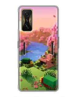 Чохол для Xiaomi POCO F4 GT з картинкою «Рожеве дерево Minecraft»