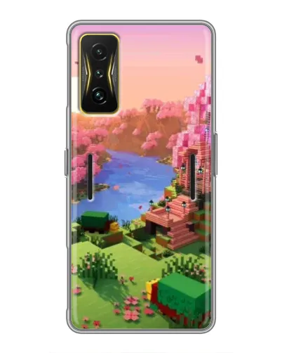 Чохол для Xiaomi POCO F4 GT з картинкою «Рожеве дерево Minecraft»