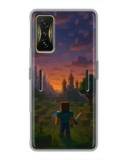 Чохол для Xiaomi POCO F4 GT з картинкою «Стів біля вежі»