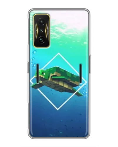 Чохол для Xiaomi POCO F4 GT з картинкою «Черепаха Minecraft»