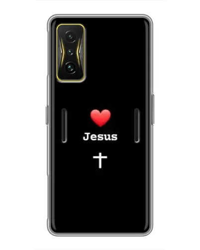 Чохол для Xiaomi POCO F4 GT з картинкою «Серце - Jesus»