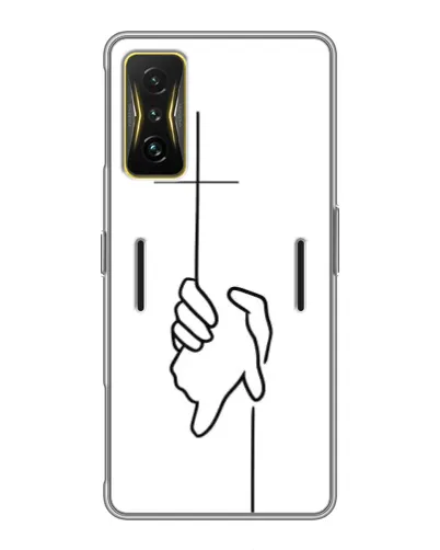 Чохол для Xiaomi POCO F4 GT з картинкою «Рука тримає»