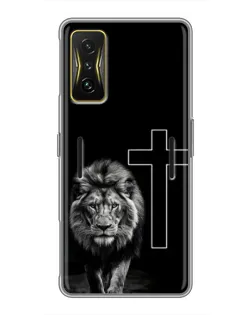 Чохол для Xiaomi POCO F4 GT з картинкою «Лев та Хрест»