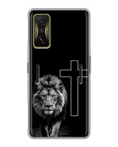 Чохол для Xiaomi POCO F4 GT з картинкою «Лев та Хрест»