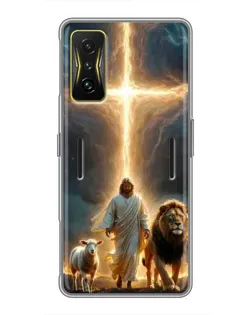 Чохол для Xiaomi POCO F4 GT з картинкою «Лев Юди та Світло»