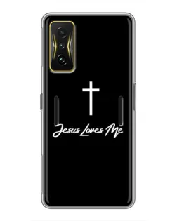 Чохол для Xiaomi POCO F4 GT з картинкою «Ісус любить тебе»