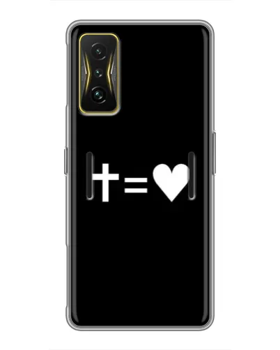 Чохол для Xiaomi POCO F4 GT з картинкою «Хрест та Серце»