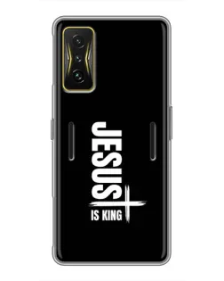 Чохол для Xiaomi POCO F4 GT з картинкою «Вертикаль віри Jesus»