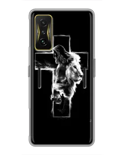 Чехол для Xiaomi POCO F4 GT с картинкой «Сияющий крест Jesus»