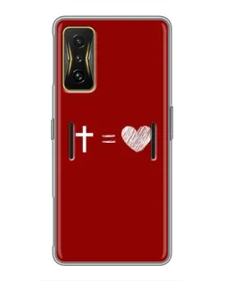Чехол для Xiaomi POCO F4 GT с картинкой «Уравнение любви»