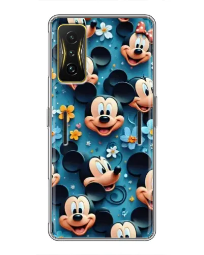 Чохол для Xiaomi POCO F4 GT з картинкою «Паттерн Міккі та Мінні»