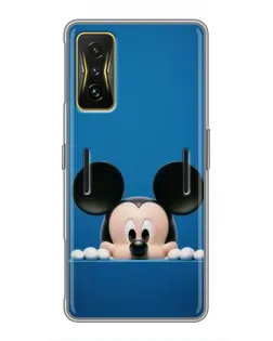 Чехол для Xiaomi POCO F4 GT с картинкой «Микки выглядывает»