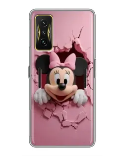 Чохол для Xiaomi POCO F4 GT з картинкою «Мінні крізь стіну»