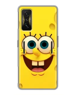 Чохол для Xiaomi POCO F4 GT з картинкою «Губка Боб посмішка»