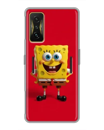 Чохол для Xiaomi POCO F4 GT з картинкою «Спанч Боб на червоному»