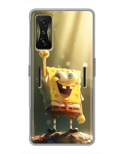 Чохол для Xiaomi POCO F4 GT з картинкою «Сяючий Спанч Боб»