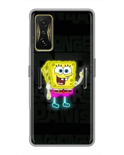 Чохол для Xiaomi POCO F4 GT з картинкою «Неоновий Губка Боб»