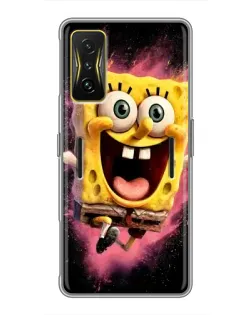 Чохол для Xiaomi POCO F4 GT з картинкою «Вибуховий Спанч Боб»