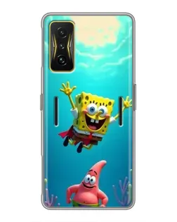 Чохол для Xiaomi POCO F4 GT з картинкою «Спанч Боб під водою»