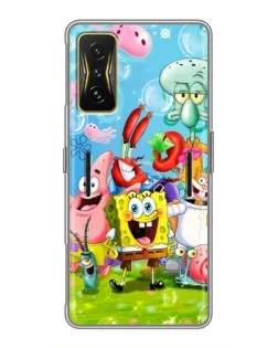 Чохол для Xiaomi POCO F4 GT з картинкою «Губка Боб та друзі»