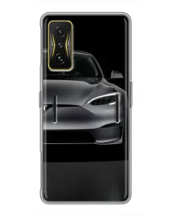 Чохол для Xiaomi POCO F4 GT з картинкою «Tesla Model S Look»