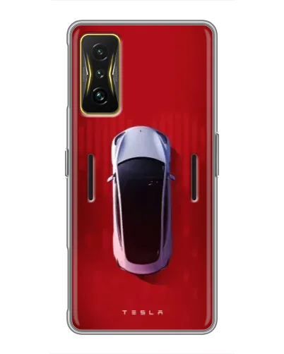 Чехол для Xiaomi POCO F4 GT с картинкой «Tesla Top View»