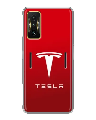 Чехол для Xiaomi POCO F4 GT с картинкой «Tesla Red Classic»