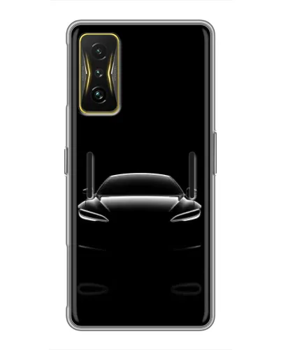 Чехол для Xiaomi POCO F4 GT с картинкой «Силуэт Tesla Night»