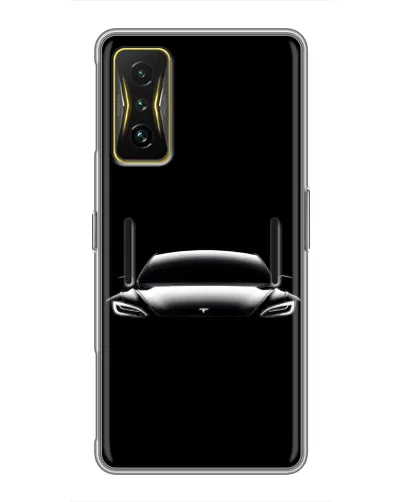 Чехол для Xiaomi POCO F4 GT с картинкой «Фары Tesla Night»