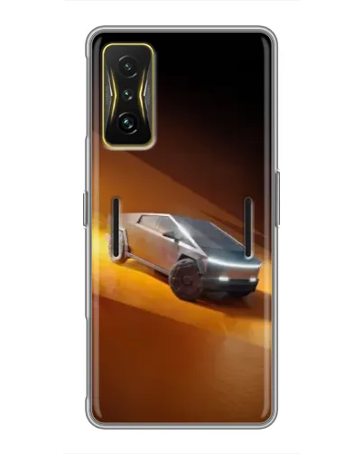 Чехол для Xiaomi POCO F4 GT с картинкой «Cybertruck в пустыне»