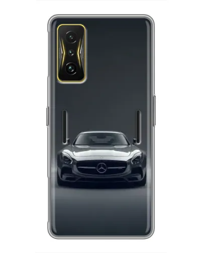 Чехол для Xiaomi POCO F4 GT с картинкой «Mercedes на черном»