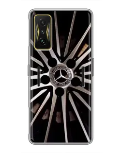 Чехол для Xiaomi POCO F4 GT с картинкой «Диск Mercedes»
