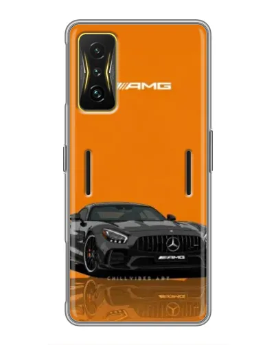 Чохол для Xiaomi POCO F4 GT з картинкою «Помаранчевий Mercedes AMG»