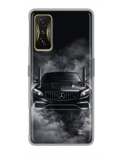 Чохол для Xiaomi POCO F4 GT з картинкою «Mercedes у диму»