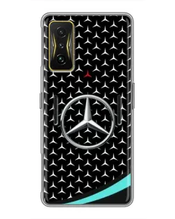 Чохол для Xiaomi POCO F4 GT з картинкою «Mercedes — бірюзовий акцент»