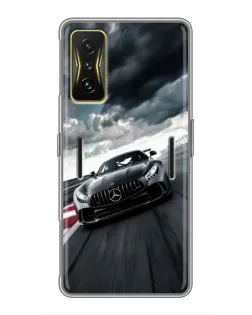 Чохол для Xiaomi POCO F4 GT з картинкою «Гоночний Mercedes AMG»