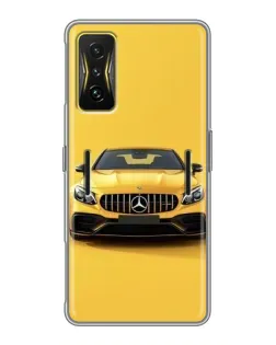 Чохол для Xiaomi POCO F4 GT з картинкою «Жовтий Mercedes GT»
